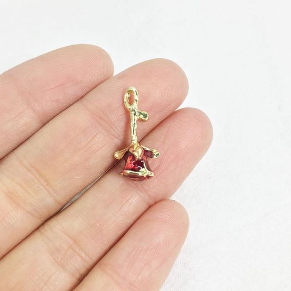 

eruifa 10pcs 20*10mm epoxy red rose zinc alloy charms pendant jewelry diy handmade earrings.bracelet, necklace1, Bronze;silver