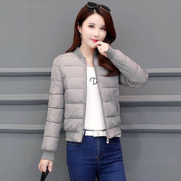 

2020 winter jacket women stand collar women winter coat basic jacket autumn female outwear cotton padded casaco feminino, Black;brown