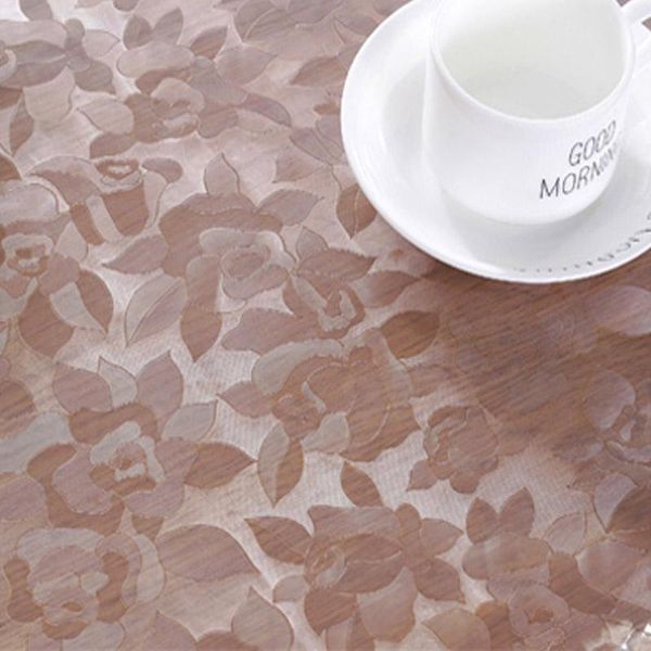 

hzay 1.5mm pvc tablecloth waterproof rectangle table cloths oil proof coffee table mat protector desk pad dining table cover wmtqtf