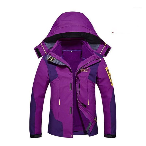 

outdoor jackets&hoodies bick wolfslam three-in-one jacket for men and women couples, two-piece size 8xl mountaineering clothing customized l, Blue;black
