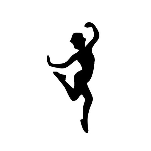 

6.7*14.2 coolest dance girl fitness car sticker graphic vinyl silhouette c16-2197