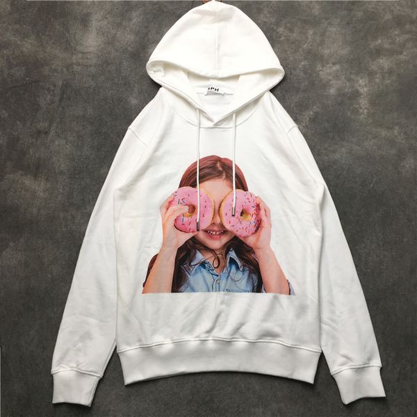 

classic 2021 luxury new men little beauty donut in hoodies cotton thick fleeing hip street m23 k9h5, Black