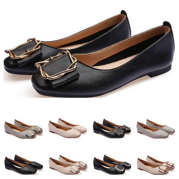 

ladies flat shoe lager size 33-43 womens girl leather nude black grey new arrivel working wedding party dress shoes fifty four