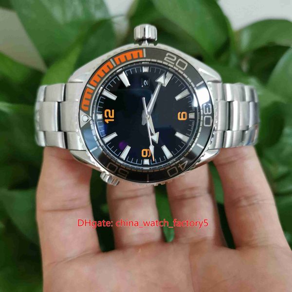 

items orange 43.5mm co-axial stainless steel asia cal.8500 movement transparent mechanical automatic mens watch watches, Slivery;brown