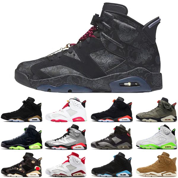 

высочайшее качество 6 6s hare men basketball shoes tech chrome infrared hare unc athletic открытый мужские тренеры спортивные кроссовки разм, White;red