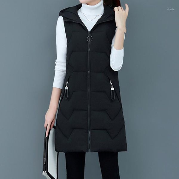 

g1307 2019 spring autumn winter new women fashion big size pure color hoodie vest coat wholesale1, Black;white
