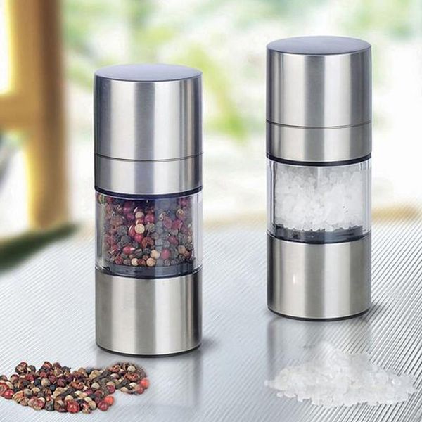 

stainless steel salt mill grinders kitchen tools household kitchen manual pepper shaker easy supplies for bbymnw