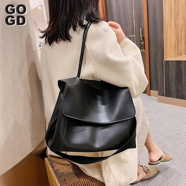 

gogd]winter big shoulder bag women 2020 new fashion large capacity tote bag ladies portable messenger