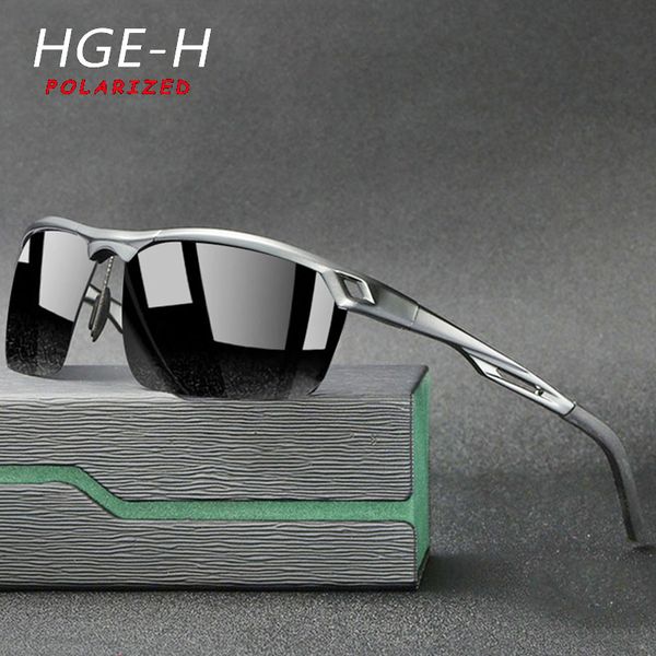 

hge-h sunglasses driving fishing fashion polarized sun glasses men outdoor sports shades mirror a8