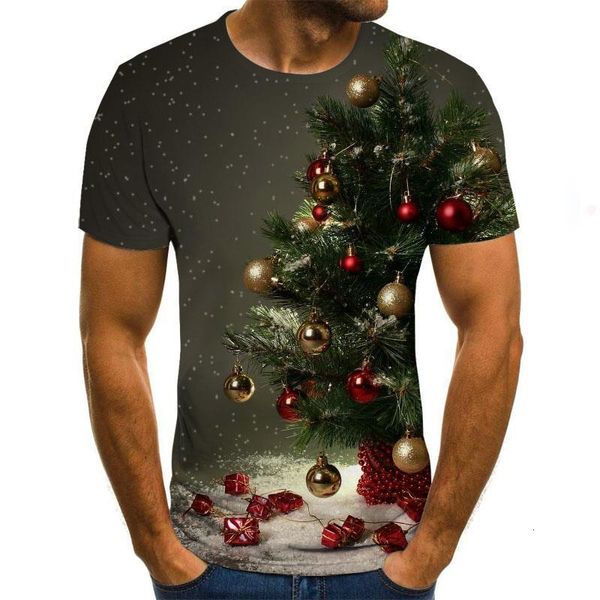 

2021 new funny student t shirt christmas tree plus size europe usa men t shirt print cute, White;black