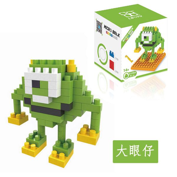 

kid toy mini building blocks micro bricks eagle moose dog cat bird animals 3d model bag gifts educational toys for children