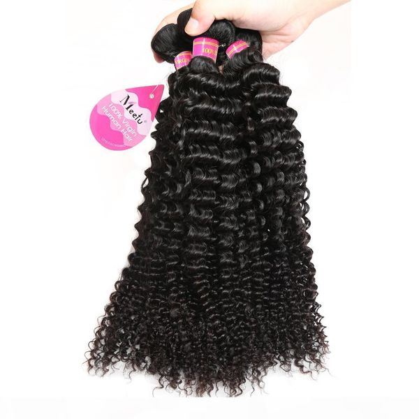 

8a brazilian curly hair 3 bundles unprocessed virgin afro kinkys curly human hair extensions natural color ing, Black