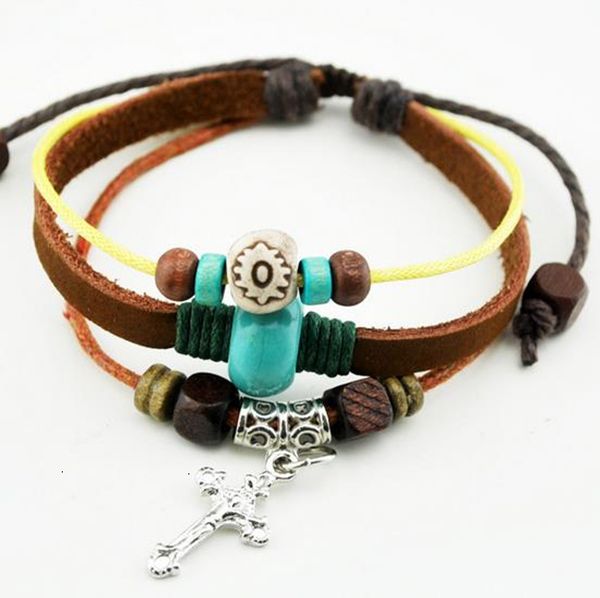 

factoryeiefnatural sale mix 7 green colors design stone handmade leather bracelet for women