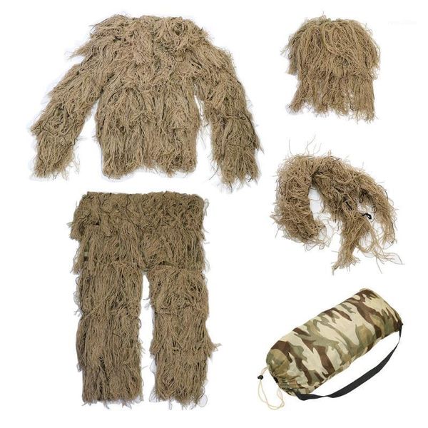 

hunting woodland 3d camo bionic sniper ghillie suit tactical camouflage clothing1