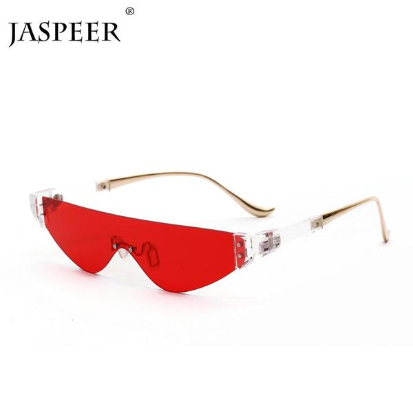 

sunglasses sun eyewear designer small retro men luxury 2020 vintage glasses brand triangular women rimless sunglasses jaspeer aovbi cuhog, White;black