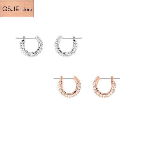 

qsjie swa fashion simple design classic earrings charming fashion jewelry, Golden;silver