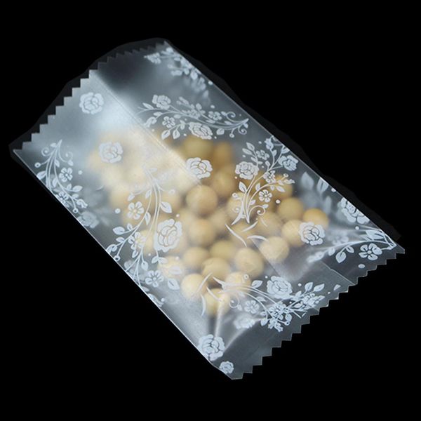 

200pcs lot open matte clear rose dots star printed candy biscuits package bag plastic heat sealing snack bakery pack pouch h wmthvh