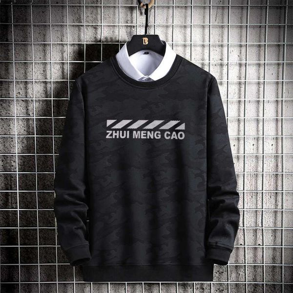 

loose dreamgrass style autumn large new pullover round neck men's fashion casual sports sweater, Gray