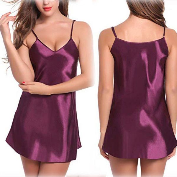 

spaghetti strap nightgown women's sleepwear short robe summer nightdress1, Black;red