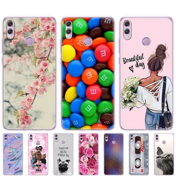 

bgrfhuawei honor 8x soft tpu silicone sheath, huawei honor 8x mobile phone 6.5 inch rear protective coverswza