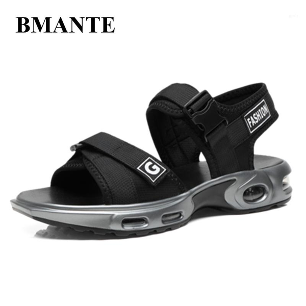 

2020 new summer men's sandals high streetwear dress shoes outdoor fashion beach sandals rubber fashion chinese style1, Black