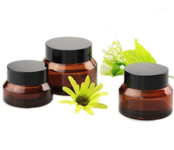 

storage bottles & jars 4 colors 15g 30g 50g thick glass cream bottle for cosmetics empty jar pot face containers sale sn5491