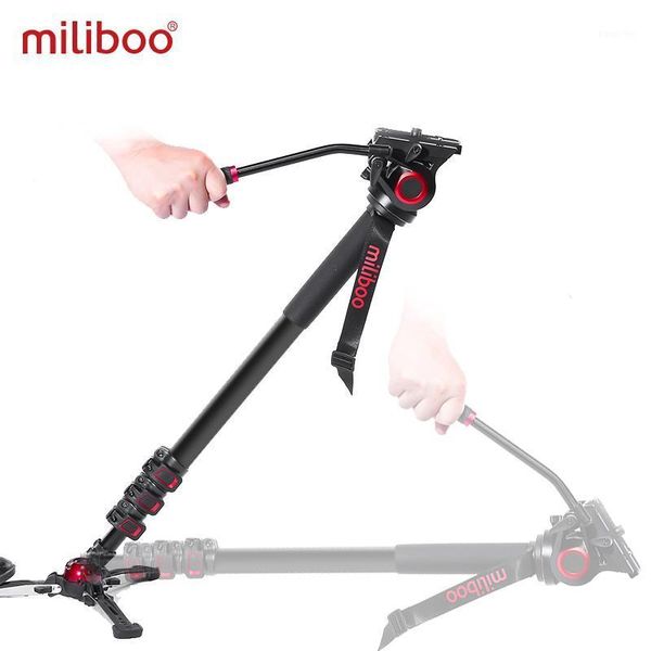 

miliboo portable professional dslr monopod walking stick with mini tripod stand base & tripod ballhead for canon nikon 188/80cm1