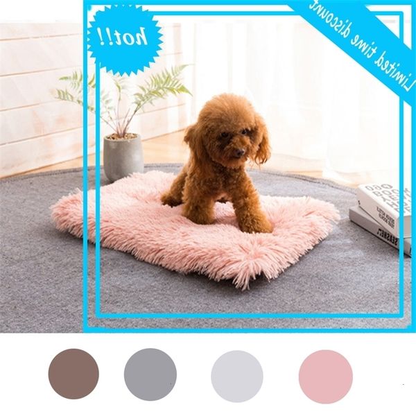 

long pluche pet dekens pluizige dog cat bed matten deep sleep soft dunne covers for large dogs effect cats matras