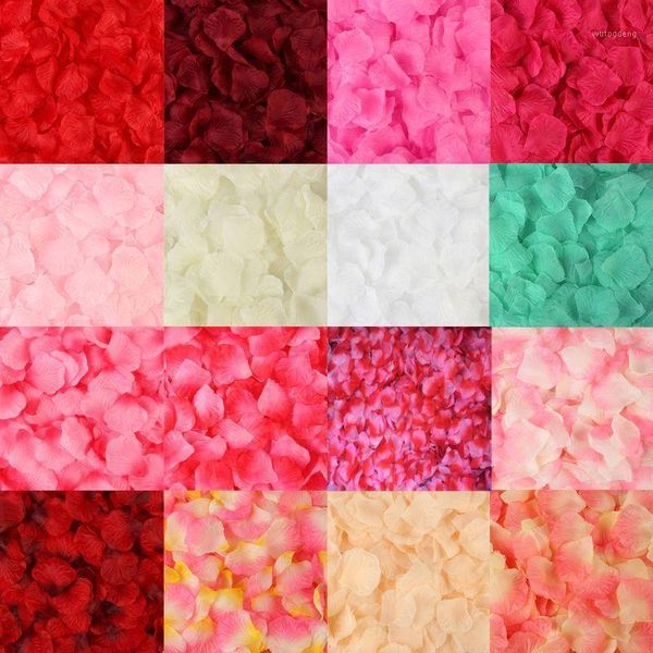 

2000 pcs artificial rose petals wedding petalas colorful silk flower accessories d08f1