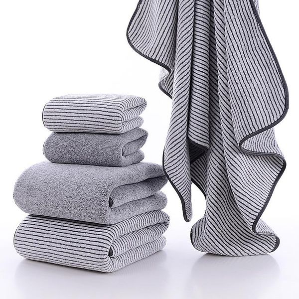 

towel 3pc microfiber bath set with beach and hand striped absorbent spa