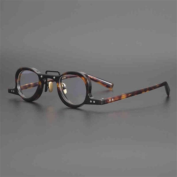 

73% off factory sale classical tortoiseshell small square hand-made glasses men's and women's height number small face optical gla, White;black