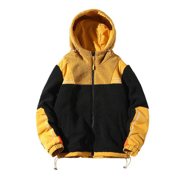 

2021 new model tow way of winter sherpa men jacket amhk, Black;brown