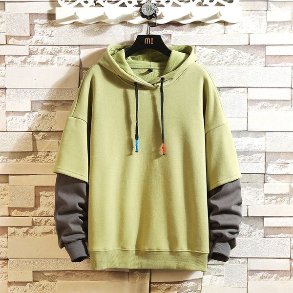 

2021 new colorblock hoodies streetwear casual hoodie fashion clothes 1ceh, Black