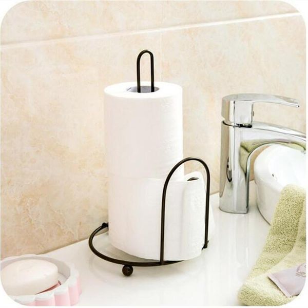 

bath accessory set iron vertical napkin paper towel storage rack desk organizer shelf for kitchen bathroom supplies