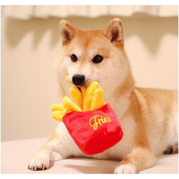 

funny dog toys creative hambuger pet toy puppy pet play chew toy dog squeaky toys for dogs cats pets supplies pets f wmtaes