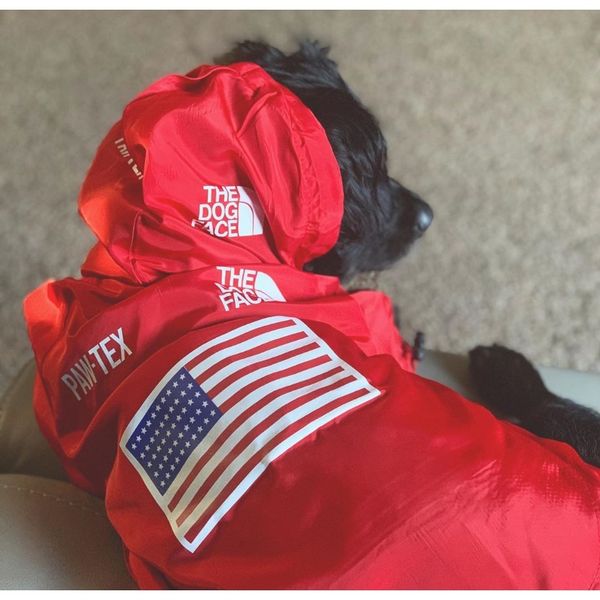 

usa national flag fashion windproof rainproof dog dog large dog raincoats pet jackets jllfva yeah2010