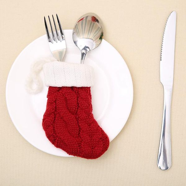 

christmas decorations sock for gift home stocking mini santa claus candy bag xmas tree1