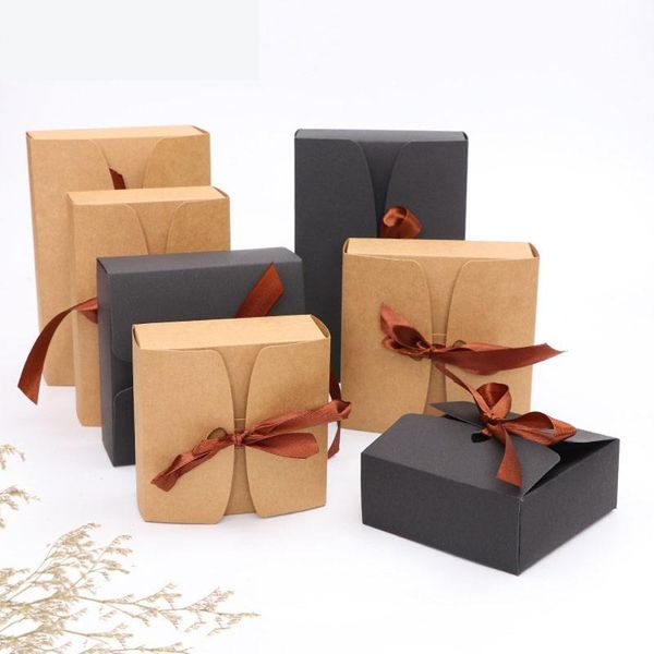 

gift wrap 10pcs large size kraft cake heart candy wedding party rustic box