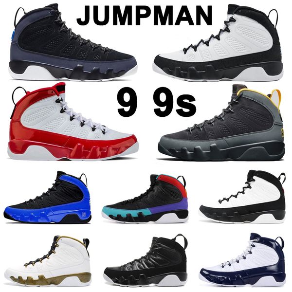 

9s men basketball shoes jumpman racer blue reflective gym red university gold mens trainer outdoor sports sneakers 7-13