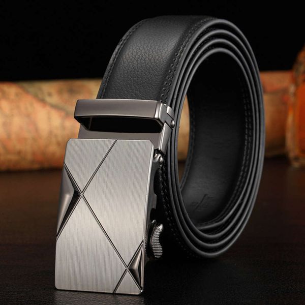 

men's leather belt men's leather belt business men's pants belt, Black;brown