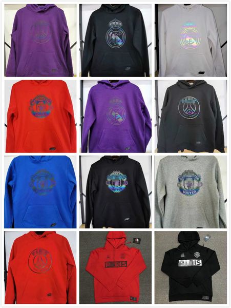 

20 21 paris men sweater football training manchester uniform united real madrid team uniform 20/21 survetement football qiandal football sui, Black;yellow