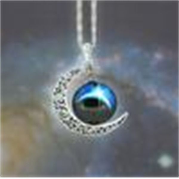 

gemstone new vintage universe starry moon outer space pendant necklaces mix models
