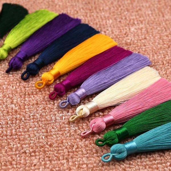 

5pcs lot 23 colors 8cm mixed cotton silk tassel brush for earrings charm pendant satin tassels for diy jewelry making materials h qylvga