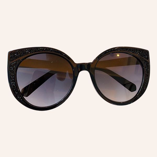 

bling table designer women 2020 cat's eye retro sun oculos female luxury sunglasses c028, White;black