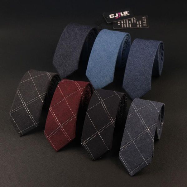 

neck ties 6cm striped plaid necktie for mens cotton female fashion girl bow tie shirt mujer vestir, Blue;purple