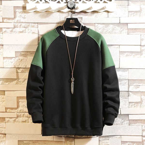 

spring fall 2020 men's hoodie hip hop streetwear from punk pullover casual clothing plus asian size m-3xl 4xl 5xl, Black