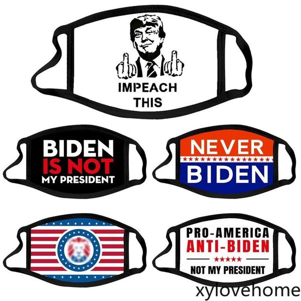 

donald trump printed face mask 2024 president biden cloth designer mask cotton dustproof washable reusable outdoor earloop respirator