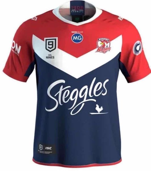 

2020 sydney roosters 9s home jersey size s-m--xl-xxl-3xl-4xl-5xl, Black;gray