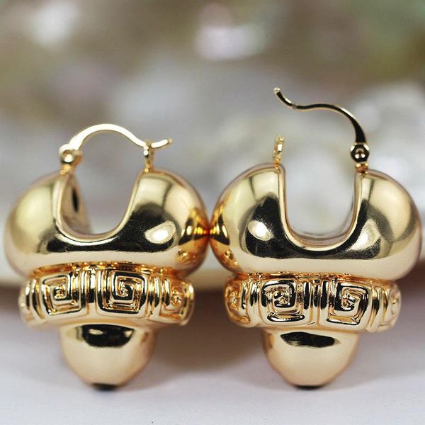 

copper jewelry earrings dubai fashion big hoop earrings for women gold wedding bride jewelry 2020 party gift ea130, Golden;silver