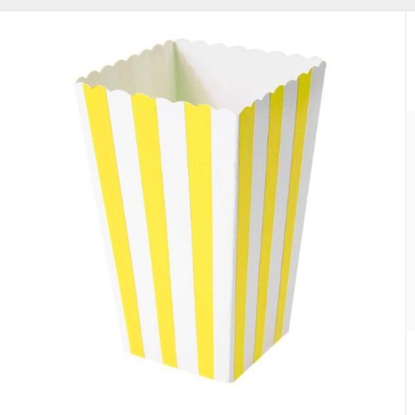 

12pcs lti цветные волны пятна на полоску узор бумага попкорн коробки свадебные фильмы партия поставки candy snack fair paper подарочная коро